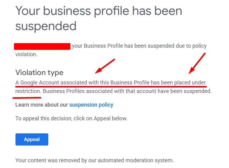 4. Google Account Restricted